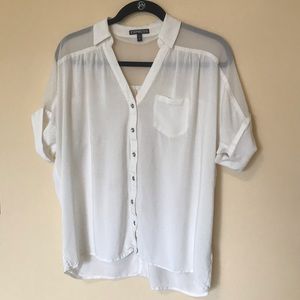Express White XS Blouse